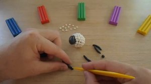 лепим из пластилина барашка ШОНА