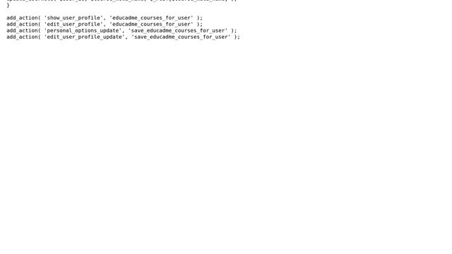Wordpress: Dynamically Generating User Meta Field смотреть онлайн