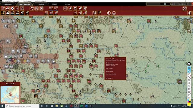 Видеоотчет №2. Первый ход СССР. War in the east 2. смотреть онлайн