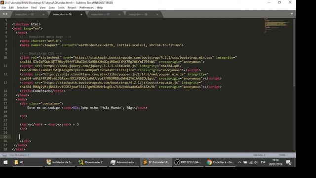 06 - Etiquetas Semánticas de Código [Bootstrap 4] смотреть онлайн