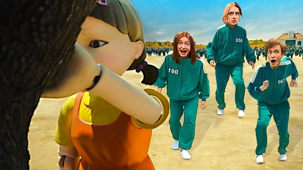 Игра в КАЛЬМАРА ! Похитили Друга!! смотреть онлайн