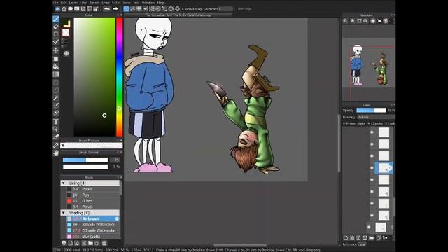 The Comedian And The Knife Child | Undertale Speedpaint смотреть онлайн
