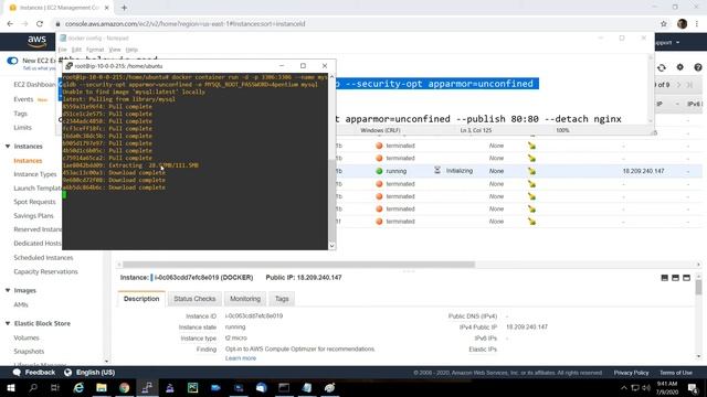EC2 Docker Containers Demo смотреть онлайн