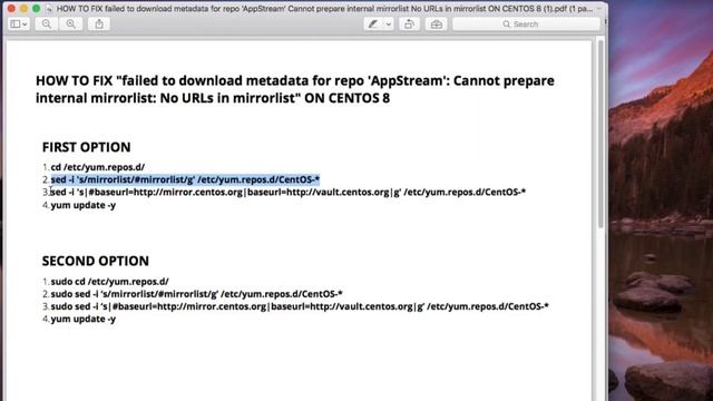 CENTOS 8 FIX "failed to download metadata for repo 'AppStream' Cannot prepare internal mirrorlist" смотреть онлайн