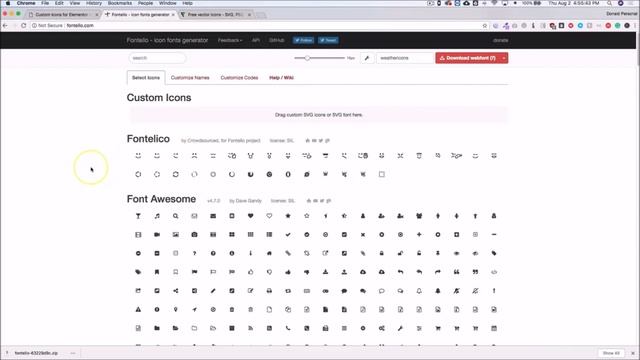 Custom Icons for Elementor in WordPress смотреть онлайн