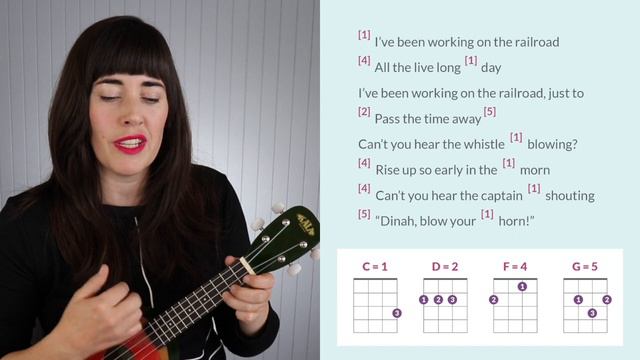 How to Play I’ve Been Working on the Railroad | Let's Play! Ukulele for Beginners смотреть онлайн