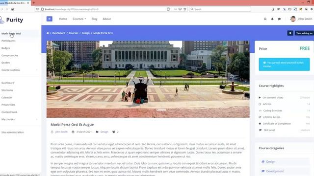 Purity Moodle Theme - "Course Enrolment" Block смотреть онлайн