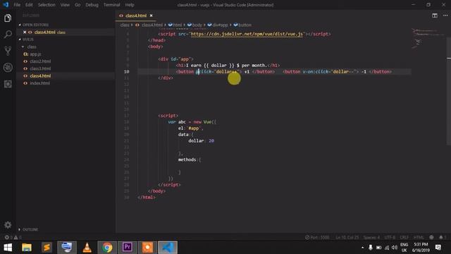 04 vuejs bangla tutorial | vuejs framework bangla tutorial | Vuejs Events смотреть онлайн