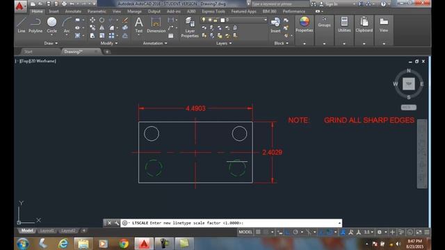 AutoCAD I 05-14 Setting Linetype Scale смотреть онлайн