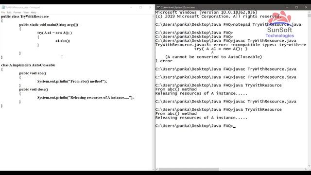Java FAQ #11 - What is try with resources and when to use them смотреть онлайн