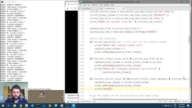 Auditory psychophysics using Python and Psychopy - (Video 11 Our first staircase) смотреть онлайн