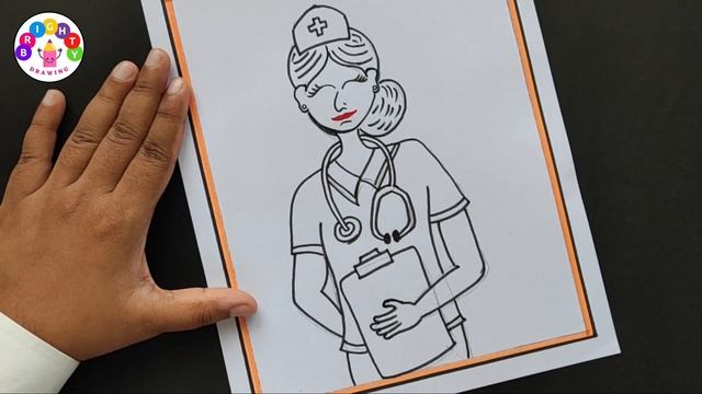 Nurse Drawing, Doctor Drawing | World Nurses Day Drawing | International Nurses Day Drawing смотреть онлайн