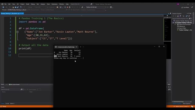 Python Programming (Pandas Basics) смотреть онлайн