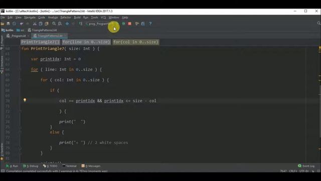 triangle patterns v3 in kotlin смотреть онлайн