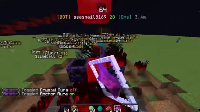 Meteor Client Crystal Aura And Anchor Aura Config in desk смотреть онлайн