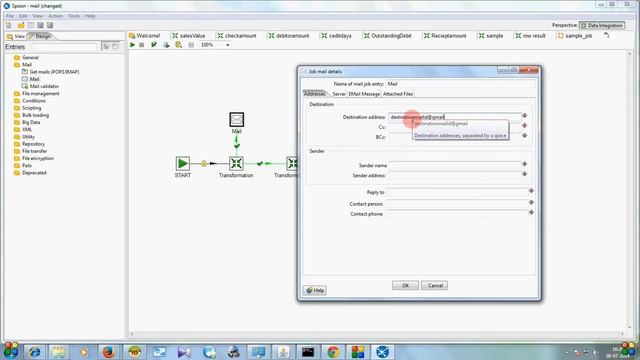 how to use Mail in job in pentaho? смотреть онлайн