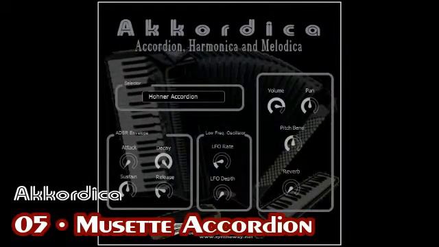 Akkordica Virtual Accordion, Harmonica and Melodica VST VST3 Audio Unit EXS24 KONTAKT nki Sample Li смотреть онлайн