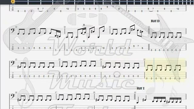 In Flames   Dead Eternity BASS GUITAR TAB