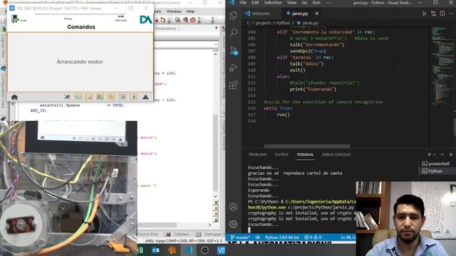 Encendiendo un motor con asistente de voz - Python - PLC смотреть онлайн