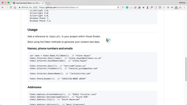 16. Generate Fake or Test Data Using FAKER API in C# смотреть онлайн