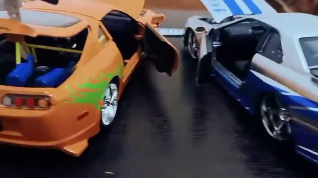 Toyota Supra Ft R34 Nissan Skyline Diecast 1:24 смотреть онлайн