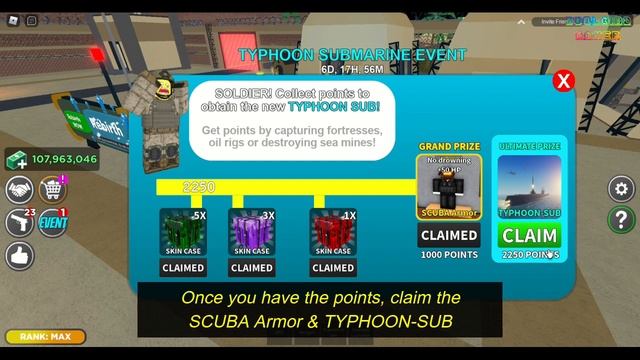 ? SEA UPDATE in Military Tycoon Roblox | Typhoon Submarine Event смотреть онлайн