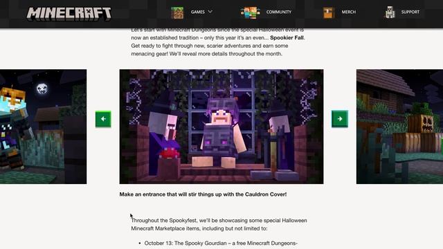 *NEW* MINECRAFT DUNGEONS HALLOWEEN EVENT смотреть онлайн