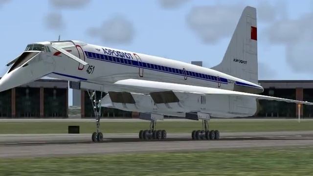 Aeroflot Tupolev TU-144S Landing at Paris-Le Bourget Airport смотреть онлайн