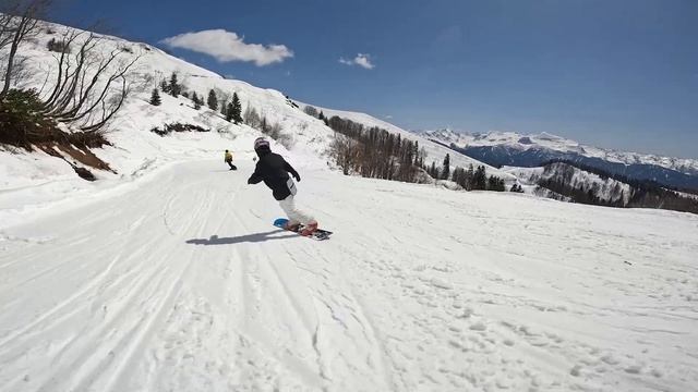 VLOG Закрытие сезона на Роза Хутор апрель 2023 Красная поляна сноуборды | Оценка очередей | Часть 1 смотреть онлайн