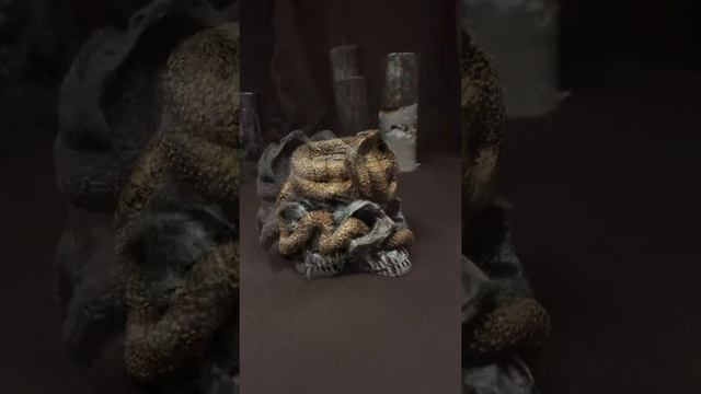 Zi flame Подсвечник Змея для свечей, статуэтка череп кашпо для дома декора, ручная работа, эксклюзи смотреть онлайн