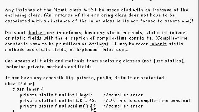 Java Tutorial 21.01: Non-static member classes смотреть онлайн