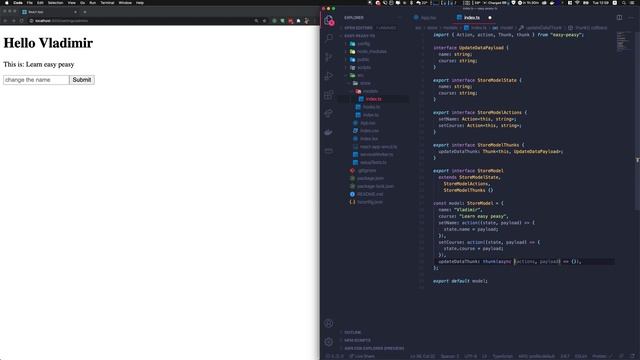 React Redux Easy Peasy Complete Course - THUNKS (Part 3) смотреть онлайн