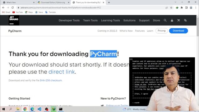 Downloading Python and PyCharm Installation | Python for Beginners | Learning Clix смотреть онлайн