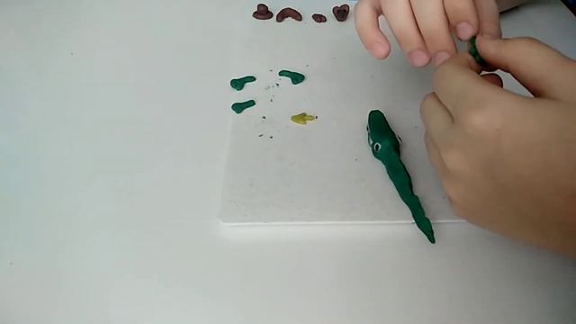 Как слепить крокодила? Легко! How to make a crocodile? It's very easy! Look and show me your result смотреть онлайн