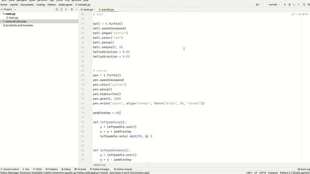Pong Game | Python | Code with Rayirth. смотреть онлайн