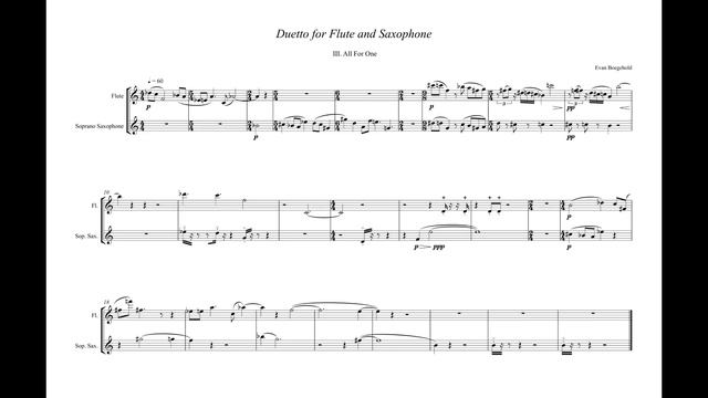 Duetto for Flute and Saxophone смотреть онлайн