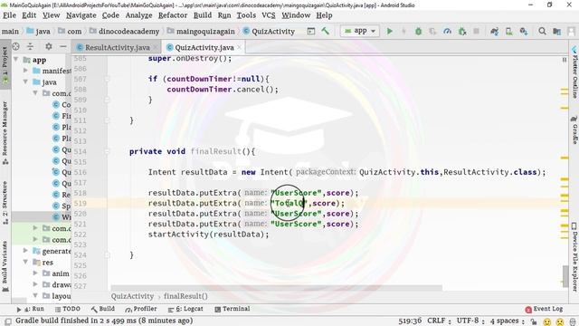 20. Multiple Choice Quiz App with SQLite Integration Part 20 - Fixing Bugs - Android Tutorial смотреть онлайн