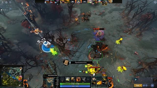 ПАНДА ХРЯПНУЛ ПИВАСА И В ХАРДЕЦ 7.34Е?BREWMASTER DOTA 2