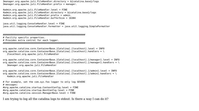 DevOps & SysAdmins: Catalina logs to stdout смотреть онлайн