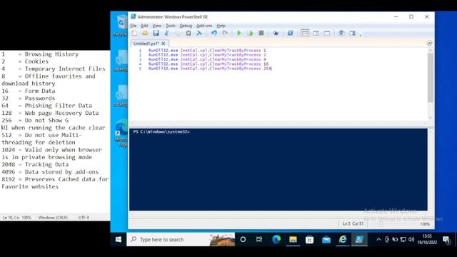 Delete Browsing History With Powershell