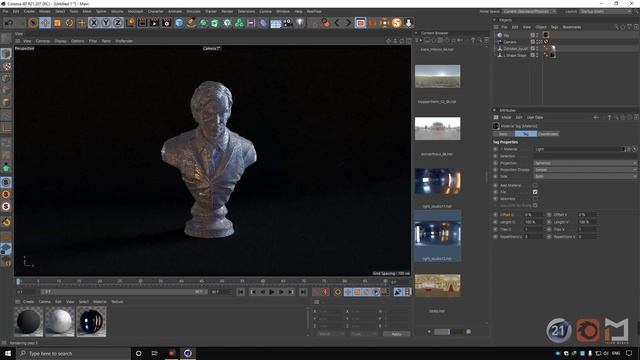 The best easy way to create Studio Light - Cinema 4D - Corona Render смотреть онлайн
