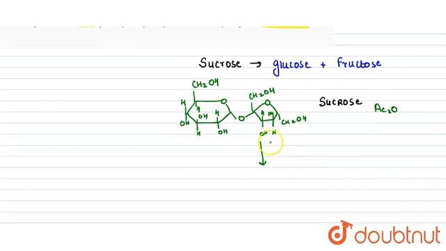 How many moles of acetic anhydride (Ac_2O) is required to react completely with 1 mole of sucros... смотреть онлайн
