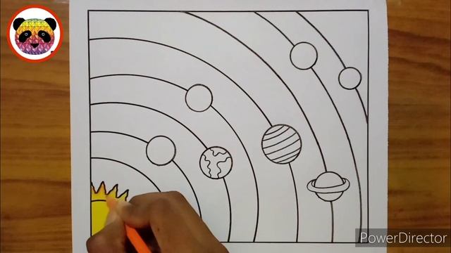 How to Draw Solar System / Solar System Drawing / Solar System planets Drawing / Solar System смотреть онлайн