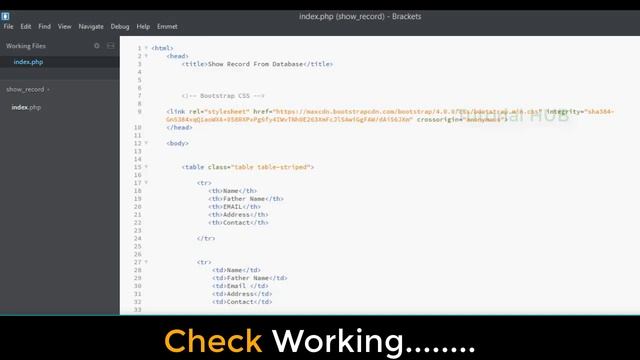 Displaying Records from a MySQL Database with PHP смотреть онлайн