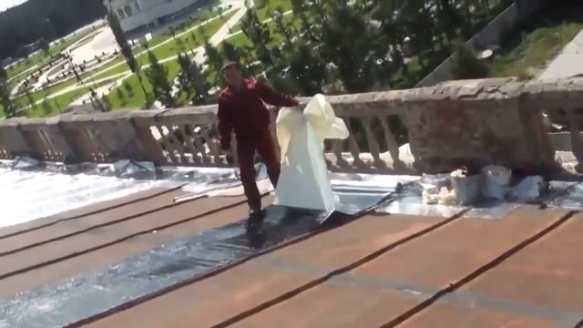Размотка кровельного материала РИЗОЛИН Ремонт фальцевой кровли смотреть онлайн