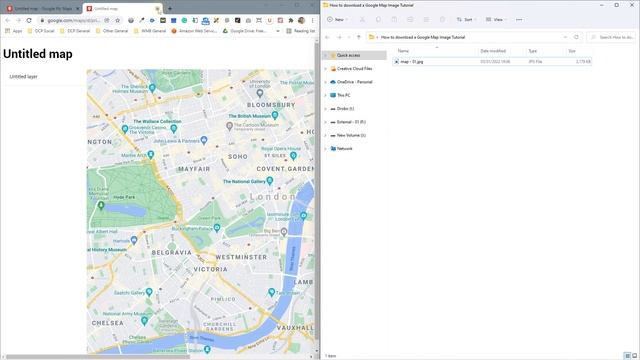 How to download a Google Map Image Tutorial смотреть онлайн