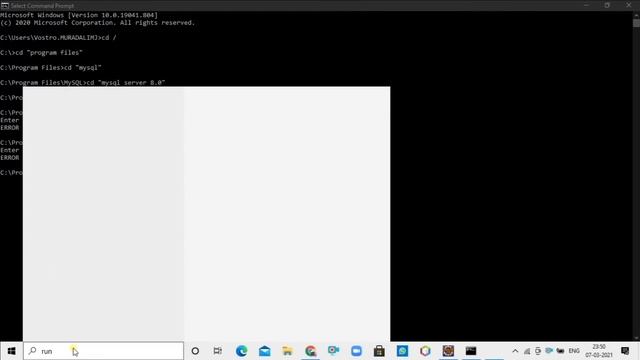 ERROR 2003 (HY000): Can't Connect To MySQL Server On Localhost (10061)