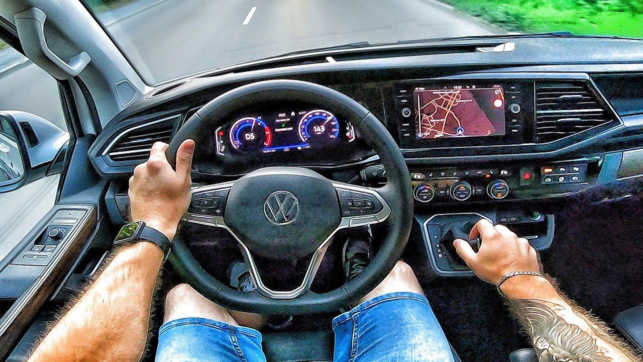2021 Volkswagen Multivan 2.0 biTDI - POV TEST DRIVE смотреть онлайн