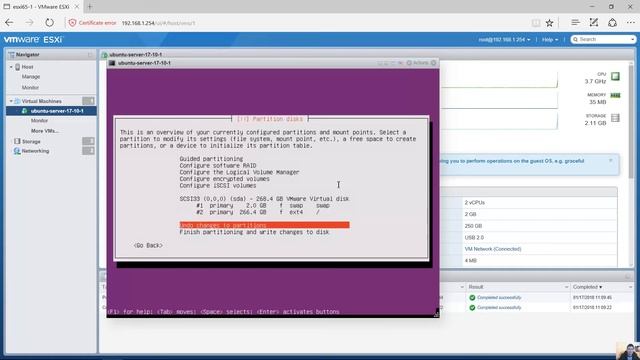 Install and Configure Ubuntu Server 17.10 Virtual Machine on VMware vSphere Hypervisor ESXi 6.5 смотреть онлайн