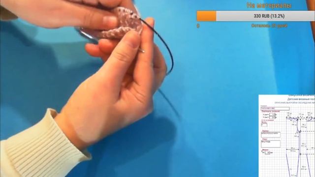 Вязание спицами ДЕТСКИЕ ПОЛЗУНКИ НА 6-12 МЕСЯЦЕВ 7 февраля 2017Вязание Прямая трансляция смотреть онлайн